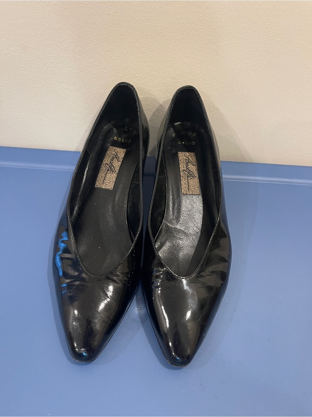 Vintage Amalfi Black Patent Leather Heels